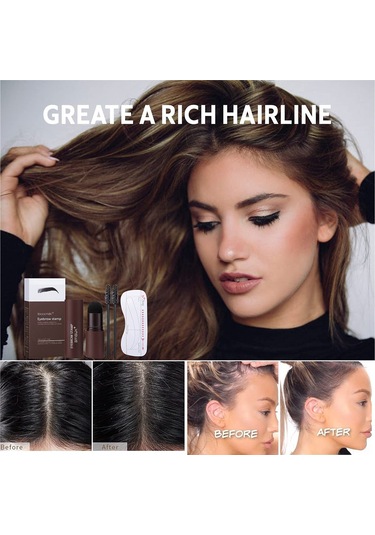 Gajeena "su Geçirmez Kaş Şablon Seti - Koyu Siyah, 10 Farklı Model İle Mükemmel Kaşlar"