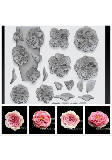 1 Adet Çiçek Şerit Gül Lale Kalıp Zambak 3d Akrilik Kalıp Papatya Gül Nail Art Süslemeleri Çivi Dıy Silikon Çivi Kalıp Whıte