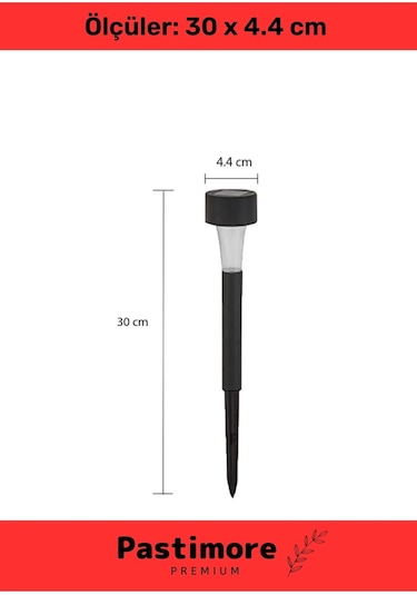 Kablosuz Su Geçirmez Dayanıklı Solar Güneş Enerjili Bahçe Lambası Plastik Saplama 30cm 10 Adet Set