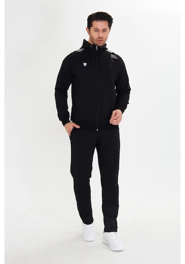 Moon Wear Fm 5745 Erkek Eşofman Takımı Siyah