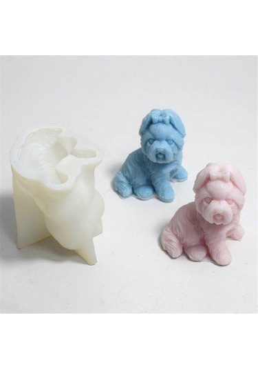 Sevimli Köpek Mum Kalıpları, Köpek Silikon Kalıpları, Epoksi Reçi Diğer