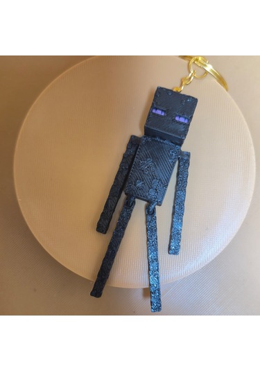 3dfuryam Minecraft Hareketli Enderman Anahtarlık