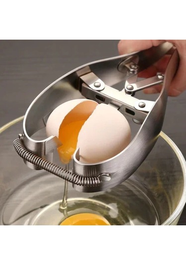 Paslanmaz Çelik Yumurta Açacağı Yumurta Makas Manuel Yumurta Araçları Yumurta Kabuğu Kraker Yumurta Kesici Yumurta Ayırıcı Mutfak Pişirme Aksesuarları Siyah Siyah