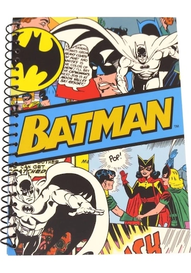 A5 Defter Dc Comics Batman Retro İnce Kapaklı Çok Renkli