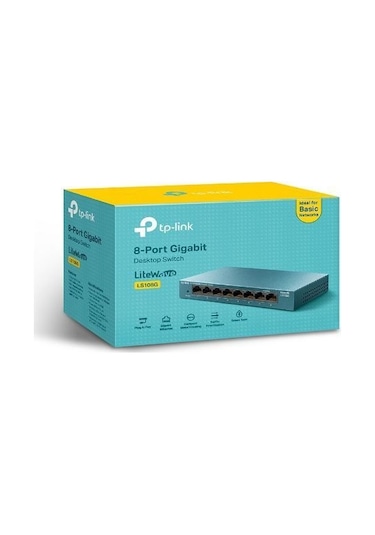 TP-Link LS108G 8 Port 10/100/1000 Mbps Desktop Switch