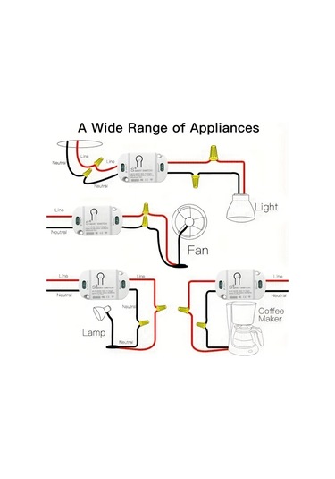 16a Wifi Akıllı Anahtar, 10a / 16a Kablosuz Uzaktan Kumanda İle Dweet Akıllı Yaşam Uygulaması Ve Alexa Google Ev