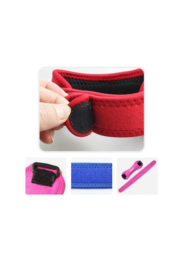 Yuntech01 Patella Koruyucu Baskı Bantlı Dizlik - Spor, Bisiklet, Dağcılık, Basketbol Kullanıma Uygun - Siyah Tek Adet Siyah