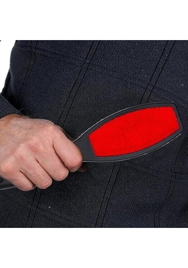 2'li Çift Taraflı Kadife Tüy Toplama Fırçası Seti Giysilerden Ve Döşemelerden Tüy, Toz, Kepek Ve Evcil Hayvan Tüyü Temizler Siyah