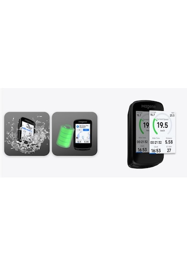Magene Smart C606 Gps Bisiklet Bilgisayarı Dokunmatik Siyah