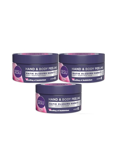 Sesu El ve Vücut Peeling 3 x 250 ML