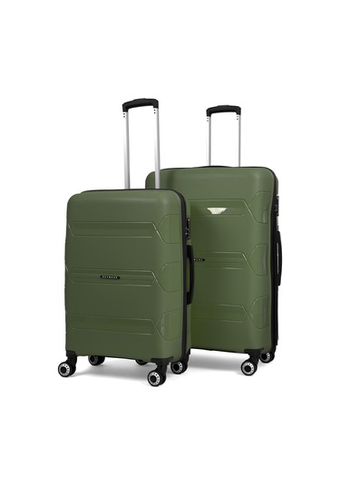 Lucas Polipropilen Kırılmaz Valiz, Orta Boy&büyük Boy Haki