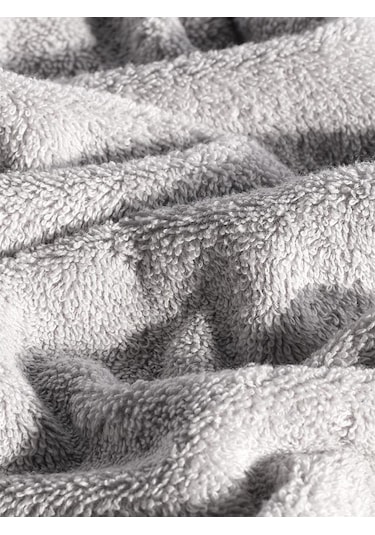 %100 Cotton Saç Havlusu Maura 50x90 Cm Açık Gri
