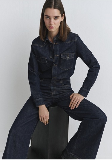 Mavi - Sylvie Classic Denim Koyu Mavi Jean Tulum 1011018-91362 Lacivert