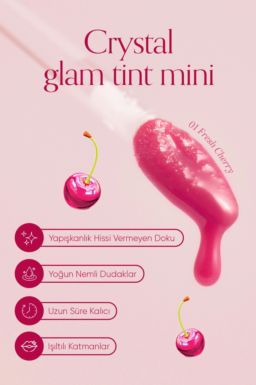 Clio Tint Crystal Glam Tint Mini 05 Fresh Cherry