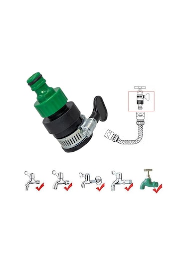 Eltu K19a Kelepçeli Musluk Adaptörü 1/2''