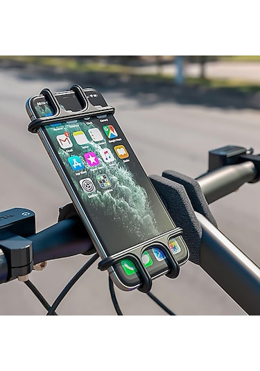 Motosiklet Bisiklet Telefon Tutucu - Siyah