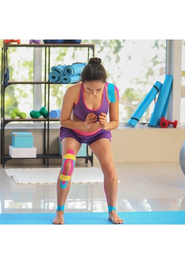 Vzn Kinesio Sport Tape Sporcu Ağrı Bandı 5 M X 5 CM Sarı