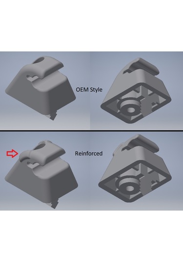 Opel Corsa C Güneşlik Gölgelik Tutucu Klips - 3d