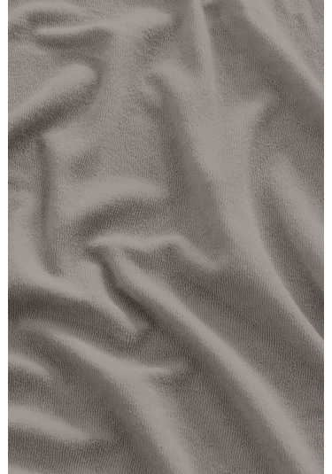 The Berb Pamuklu Havlu Çarşaf 4 Kenarı Lastikli Tek/çift Kişilik Lastikli Havlu Çarşaf Saf Vizon