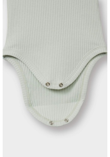 Defacto Erkek Bebek Yenidoğan Fitilli Kaşkorse 2li Uzun Kollu Çıtçıtlı Body F4653a525auer233 Ekru