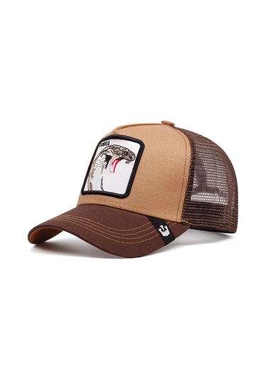 Snapbuy Dört Mevsim Snapback Beyzbol Şapkası - Erkek Ve Kadınlar İçin Ayarlanabilir Keçi Nakışlı Kamyon Şoför Şapkasıçikolata Renk56 - 59 Cmerkek Çikolata Renk