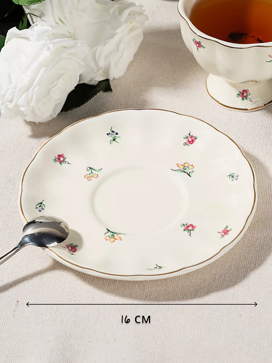 Teplo V Rukah Seramik Çay Takımı 220 Ml, Bardak Ve Fincan Takımı 220247908 Beyaz Kum