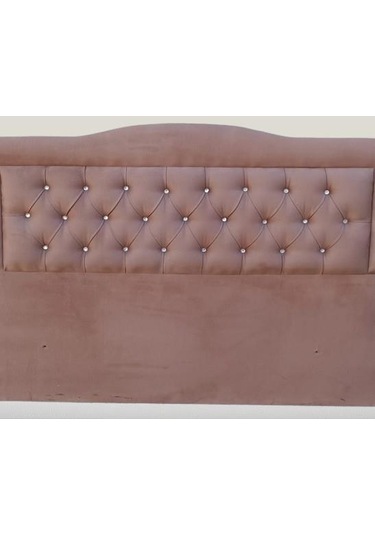 Dk 150'lık Tay Tüyü Tarçın Kumaş Dolgun Kapitone El Yapımı Çift Kişilik Başlık