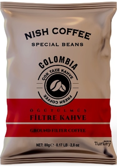 Nish Filtre Kahve Brazil Kolombiya Guatemala Etiyopya 4 x 80 G