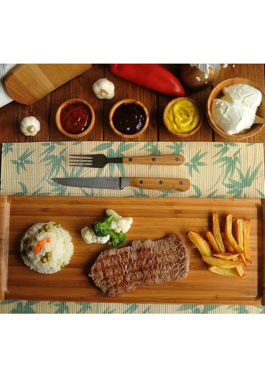 Servizio - Bamboo Amerikan Servis Bej - Yeşil