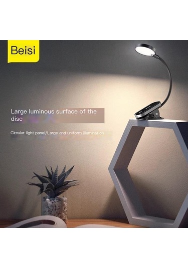 Soulader Şarjlı Led Gece Lambası, Kablosuz Taşınabilir Dekoratif Aydınlatma Gri