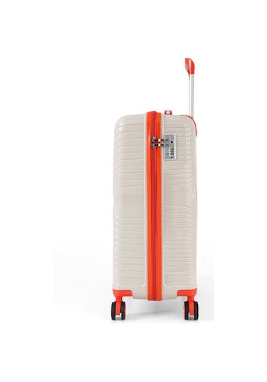 Ççs 5239 Polipropilen Kabin Boy Valiz Beyaz-turuncu Beyaz - Turuncu