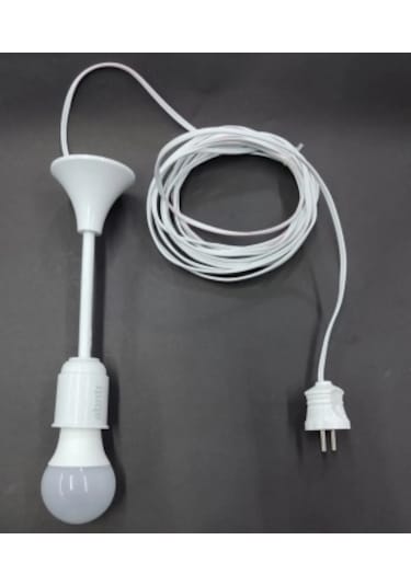 50 Metre 2x0.75 Kablolu Fişli Duylu Ampül Dahil Seyyar Lamba Uzat