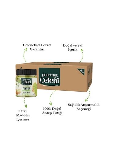 Kahvaltılık Antep Fıstık Ezmesi 200 Gr X 12 Koli