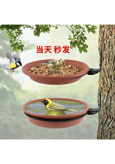 Pazly Spot İkinci Saç Patlayıcı Açık Kuş Yemliği, 2 Disk Ve 2 Braket, Ağaca Asılabilir, Sinek Kuşu Yemliği