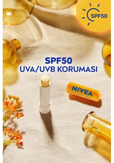 Nivea Sun 24H Nemlendirici Dudak Bakım Kremi SPF50 4.8 G