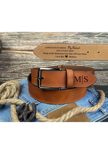 Wolfen Klasik Erkek Deri Kemer Çok Renkli