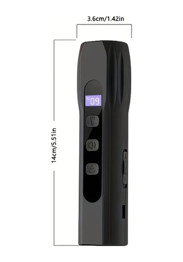 Willowhaven Siyah Otomatik Ses Teknolojili Köpek Havlama Kontrol Cihazı Uzun Mesafe Efektif