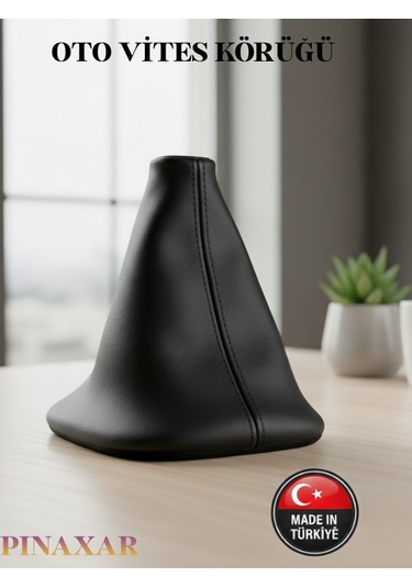 Dacia Logan Siyah Deri Prime Tasarım Siyah Spor Dikiş Vites Körüğü