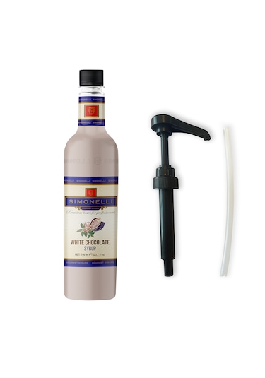 Simonelli Kahve Şurubu Karamel Aromalı + Beyaz Çikolata Aromalı 2 x 700 ML
