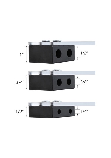 Sones 4 Adet / Takım Ahşap İşleme Delik Bulucu Ahşap İşleme Özel Delik Seti Fikstürü Küçük Dikey Delme Deliği Konumlandırma Aracı, Stil: B 3/8 İnç