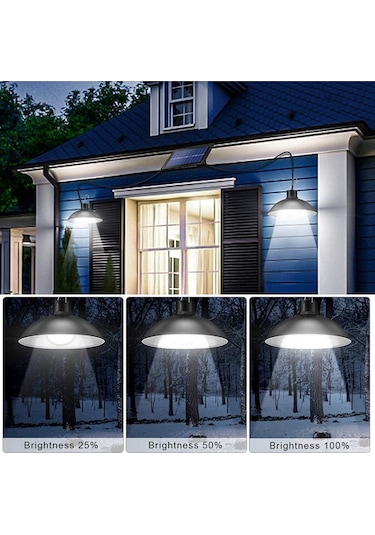 Kumandalı Işık Ayarlı Çift Başlıklı Iç Ve Dış Mekan Sarkıt Lamba