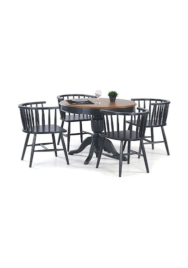 Montclair Baba Ayak Sabit Masa 120x120 Antrasit