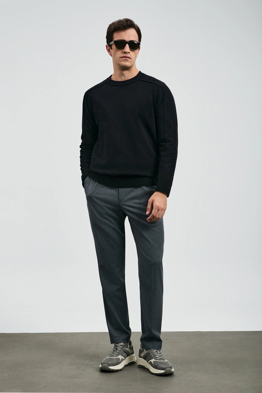 Lufian Les Erkek Kazak Siyah Siyah 112090160100100 Siyah