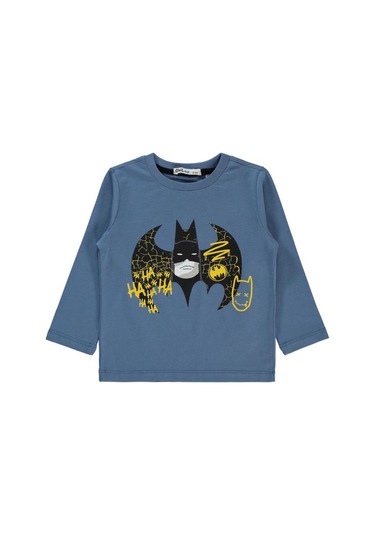 Batman Baskılı 2-5 Yaş Sweatshirt İndigo