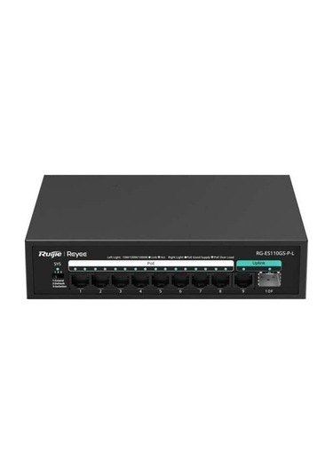Ruijie-reyeerg-es110gs-p-l 8 Port Poe+ 10-100-1000 Mbps 1 Port 10-100-1000 Mbps Uplink + 1 Port Sfp-133894