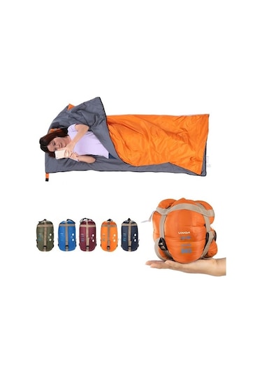 Pazly Koyu Mavi Lixada 190x75cm Kamp Uyku Tulumu - Ultra Hafif 680g, Yürüyüş Kamp Seyahat İçin Uygun Koyu Mavi