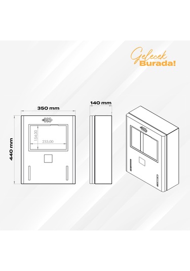 E 365 Ac Duvar Tip 10 İnç Ekranlı Mıd Sayaçlı Çift Soketli 22kw Şarj İstasyonu