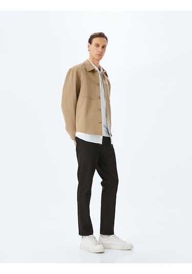 Koton Slim Fit Kot Pantolon - Brad Jean Siyah 5sam40061nd Siyah