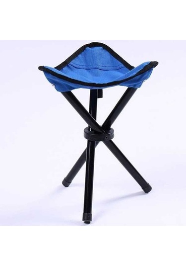 Novahub Yürüyüş Açık Kamp Balıkçılık Katlanır Dışkı Sandalye Maks. 100kg Küçük Boyutlu 22x22x31 Cm Blue Mavi Mavi
