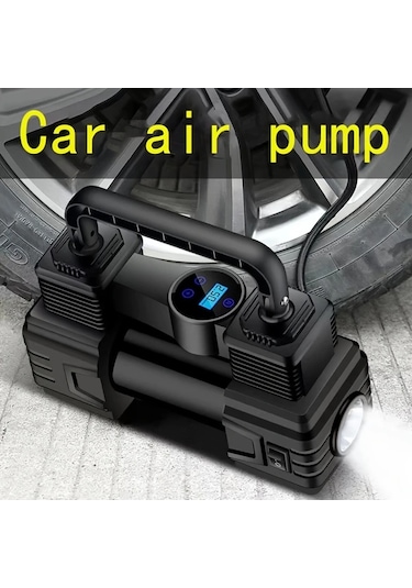 Xuweiwei Yüksek Güçlü 12v Mini Araba Şişirme Pompası Kablolu Siyah Araba İşaretleyici Modeli Küçük Araçlar İçin Elektrikli Lastik Hava Pompası